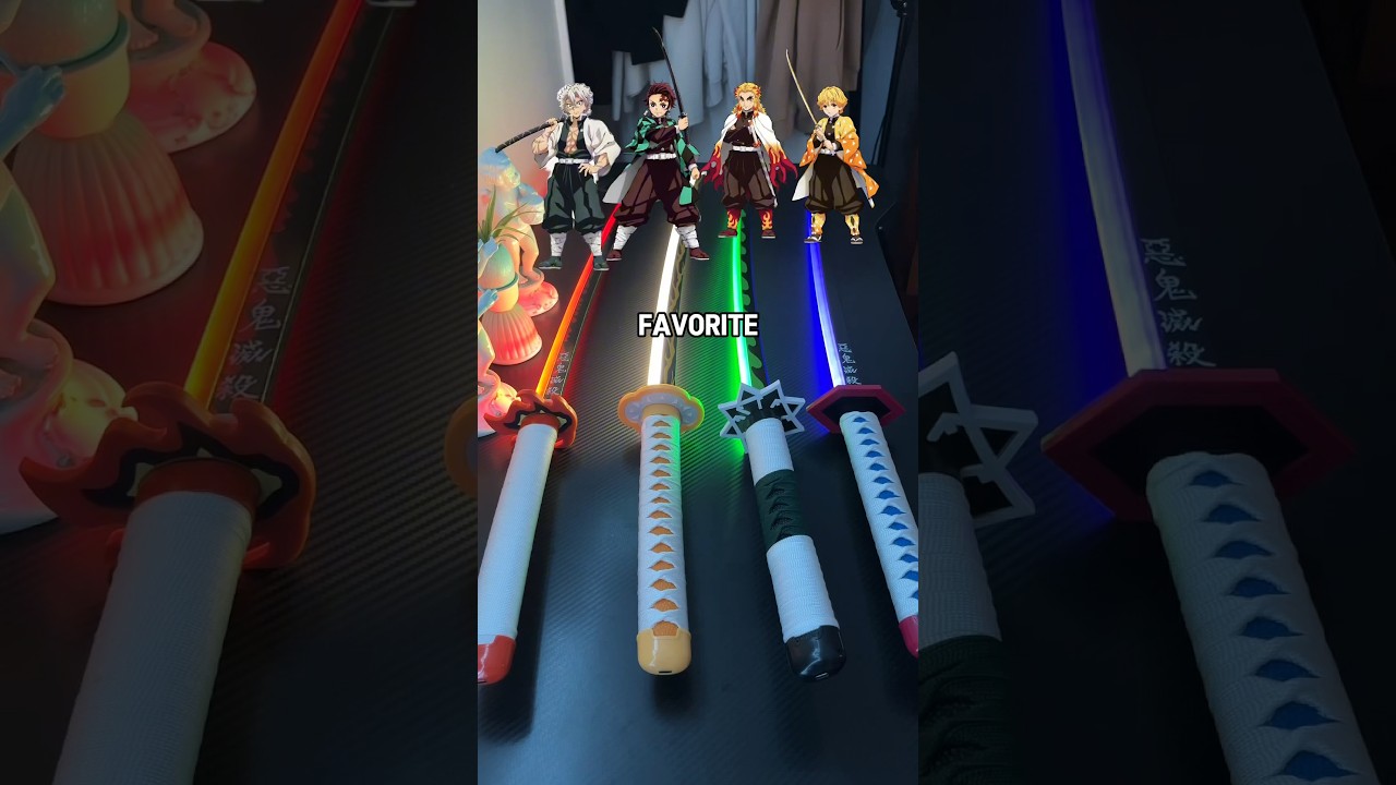Glowing demon slayer sword 🤩