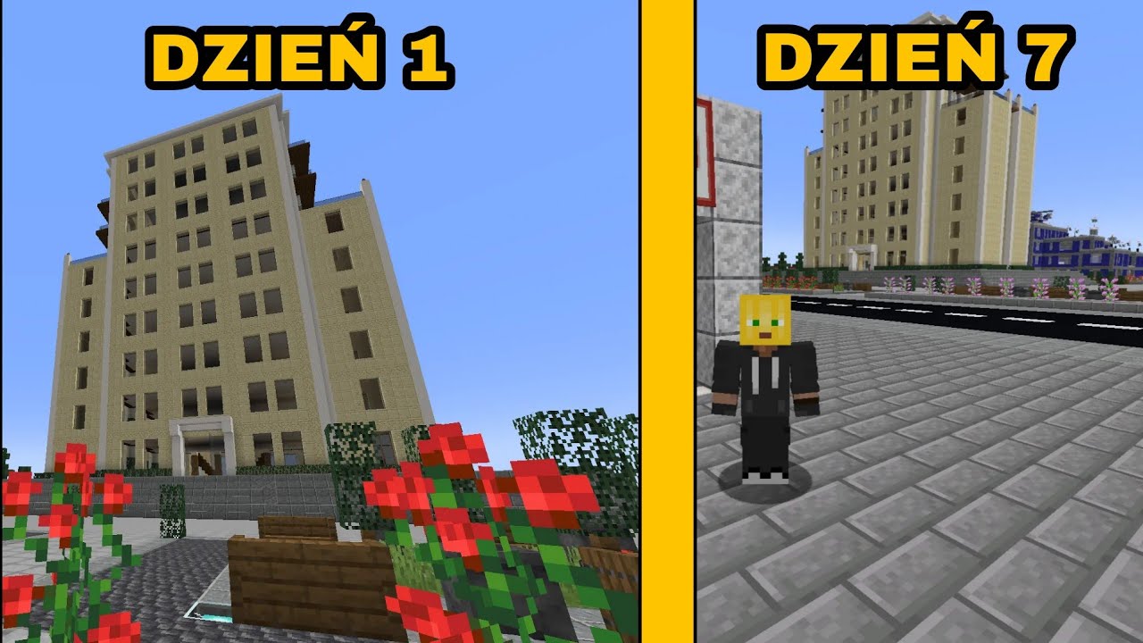 ZBUDOWAŁEM MIASTO W 7 DNI W MINECRAFT