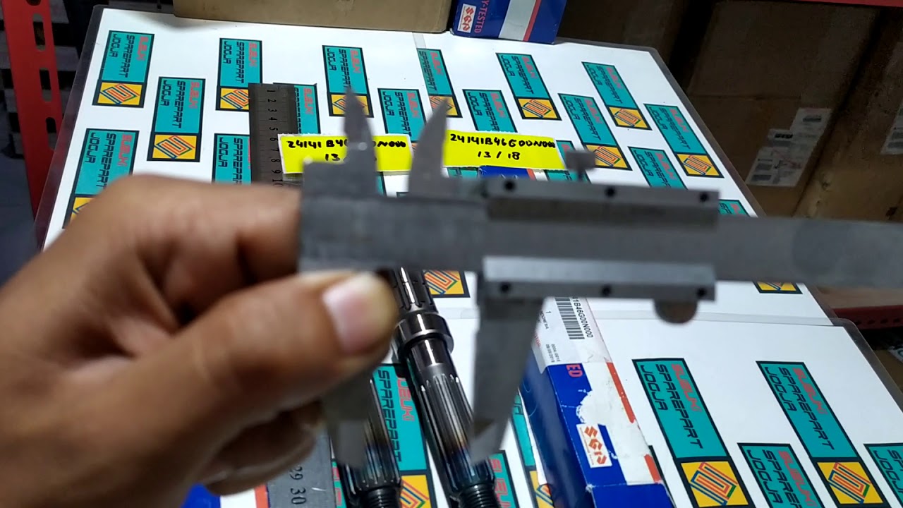 Perbedaan 2 Part Nomer Shaft Output Gearbox Suzuki Spin 125