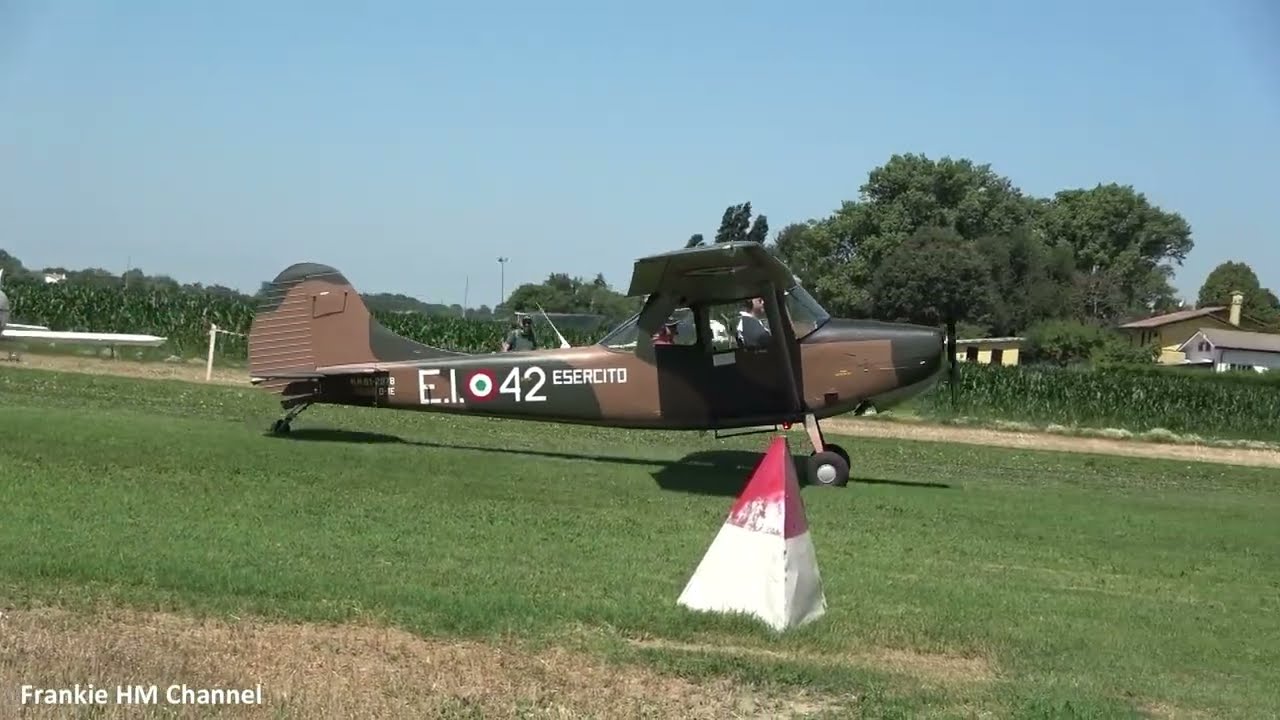 Cessna L-19 Bird Dog landing approach