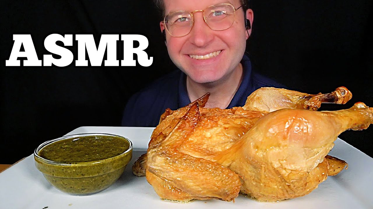 ASMR ROTISSERIE CHICKEN MUKBANG (No Talking) EATING SOUNDS