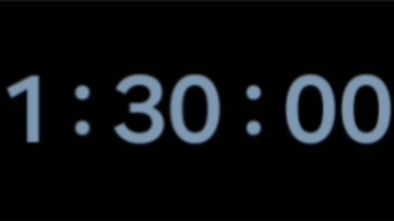1 hour and 30 minutes timer