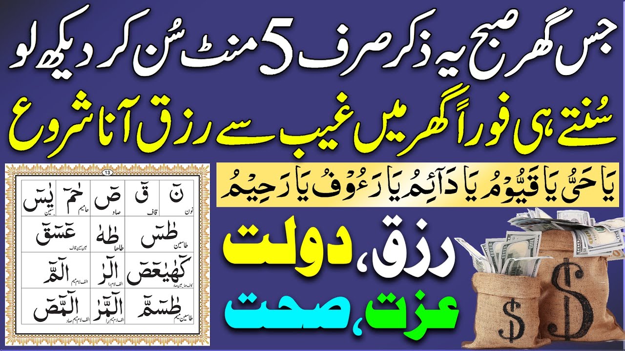 ⭐Rizq Ki Barish K Liye Subha Ki Dua | Gaibi Rizq Ka Wazifa | Dua For Infinite Money & Rizq