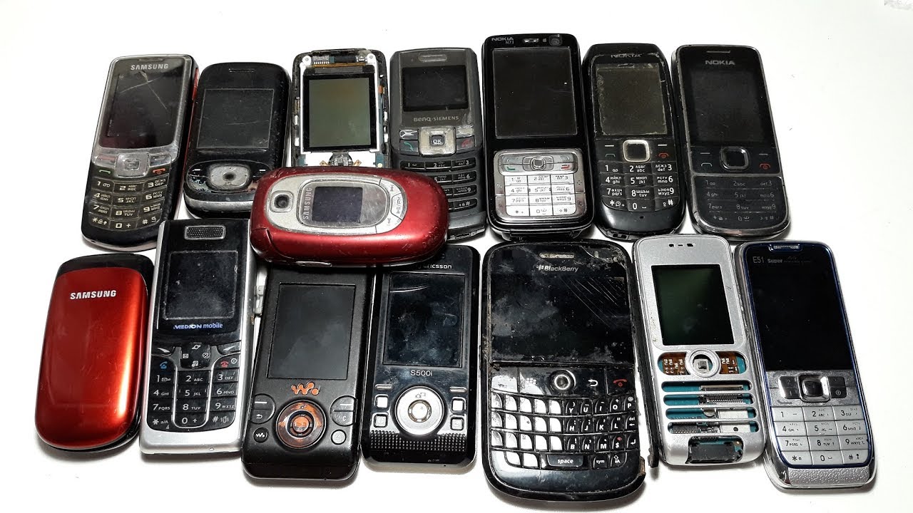 Супер дешевая посылка с аукциона с Nokia E51 , Samsung ,  Sony Ericsson. Ретро телефоны как доноры