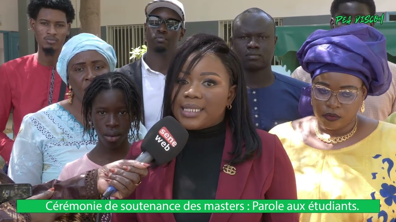 Cérémonie de soutenance des Master : Parole aux étudiants : Fatou POUYE Master 