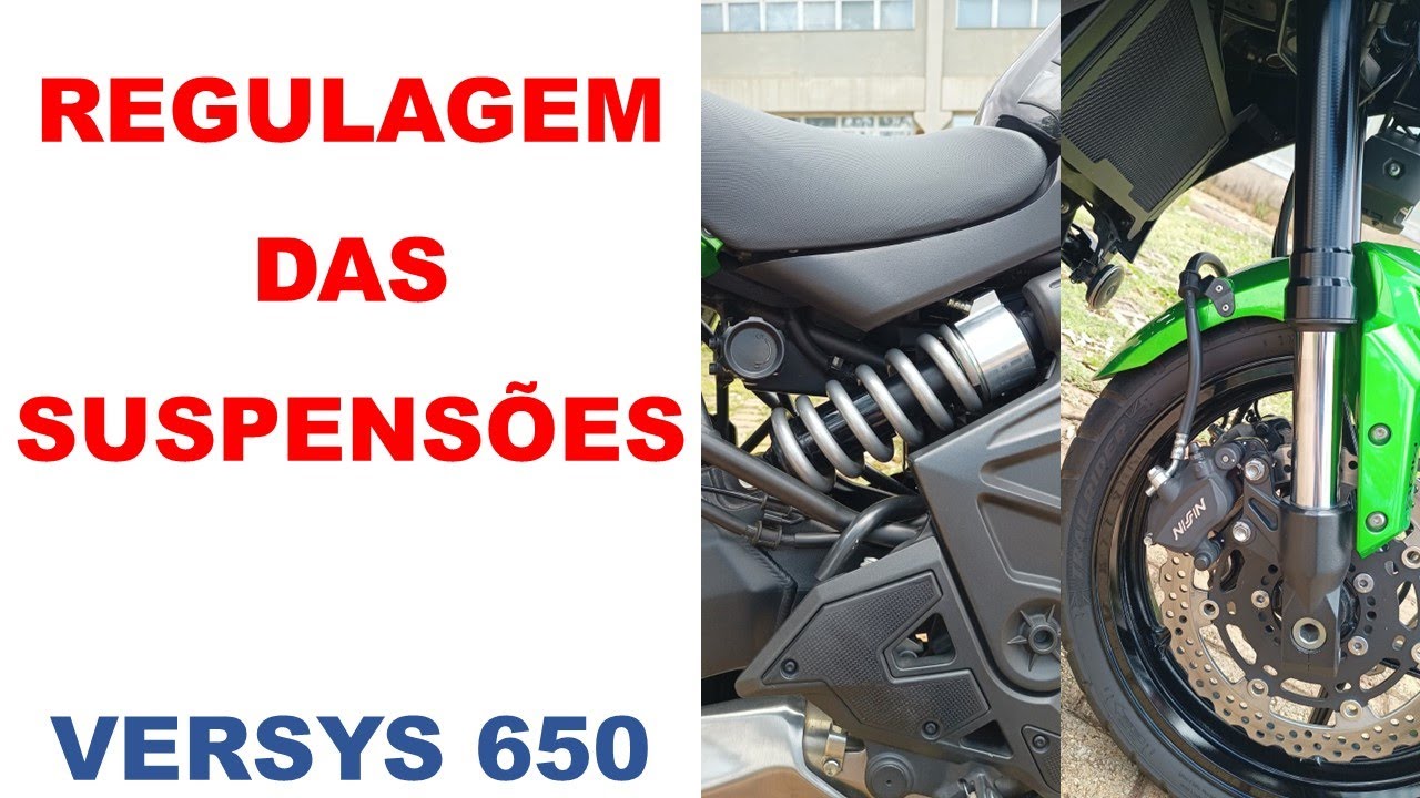 VERSYS 650 - COMO REGULAR AS SUSPENSÕES [DICAS]