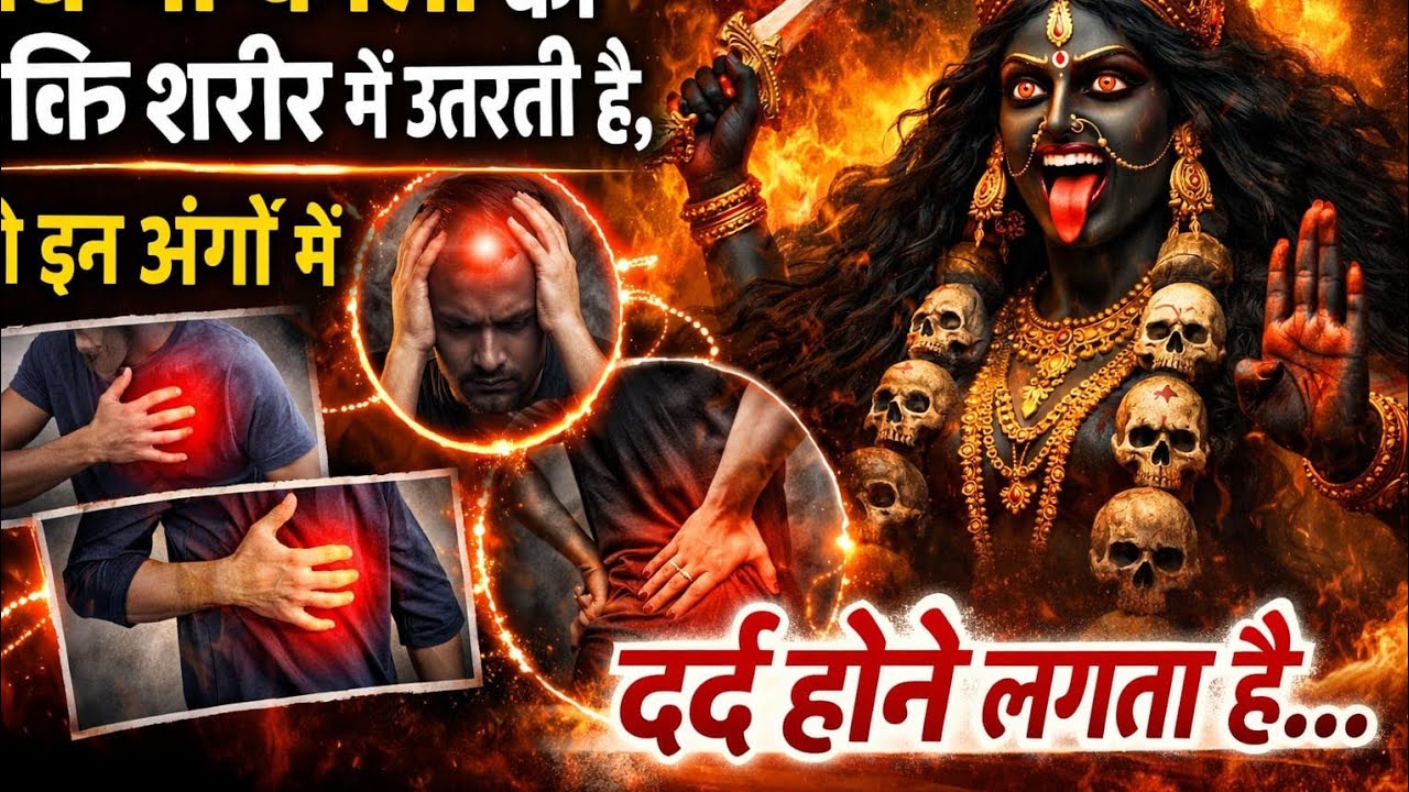 जब माँ काली की शक्ति शरीर में उतरती है, तो इन अंगों में दर्द होने लगता है