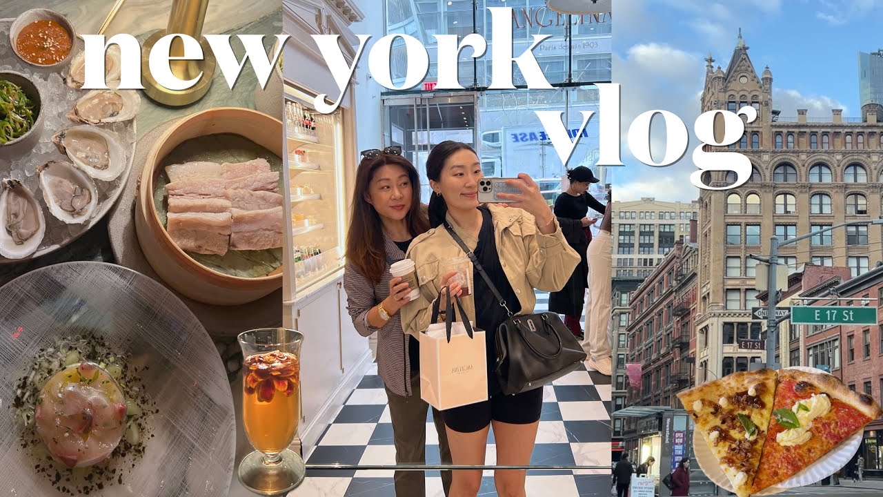 NYC VLOG🗽| what to do & eat in NYC (pizza tour, cheap bites, and everything in between) ft. mama kim