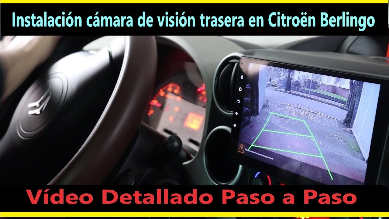 Cómo instalar la cámara de marcha atrás en Citroën Berlingo (2008-2018) Tutorial #citroenberlingo