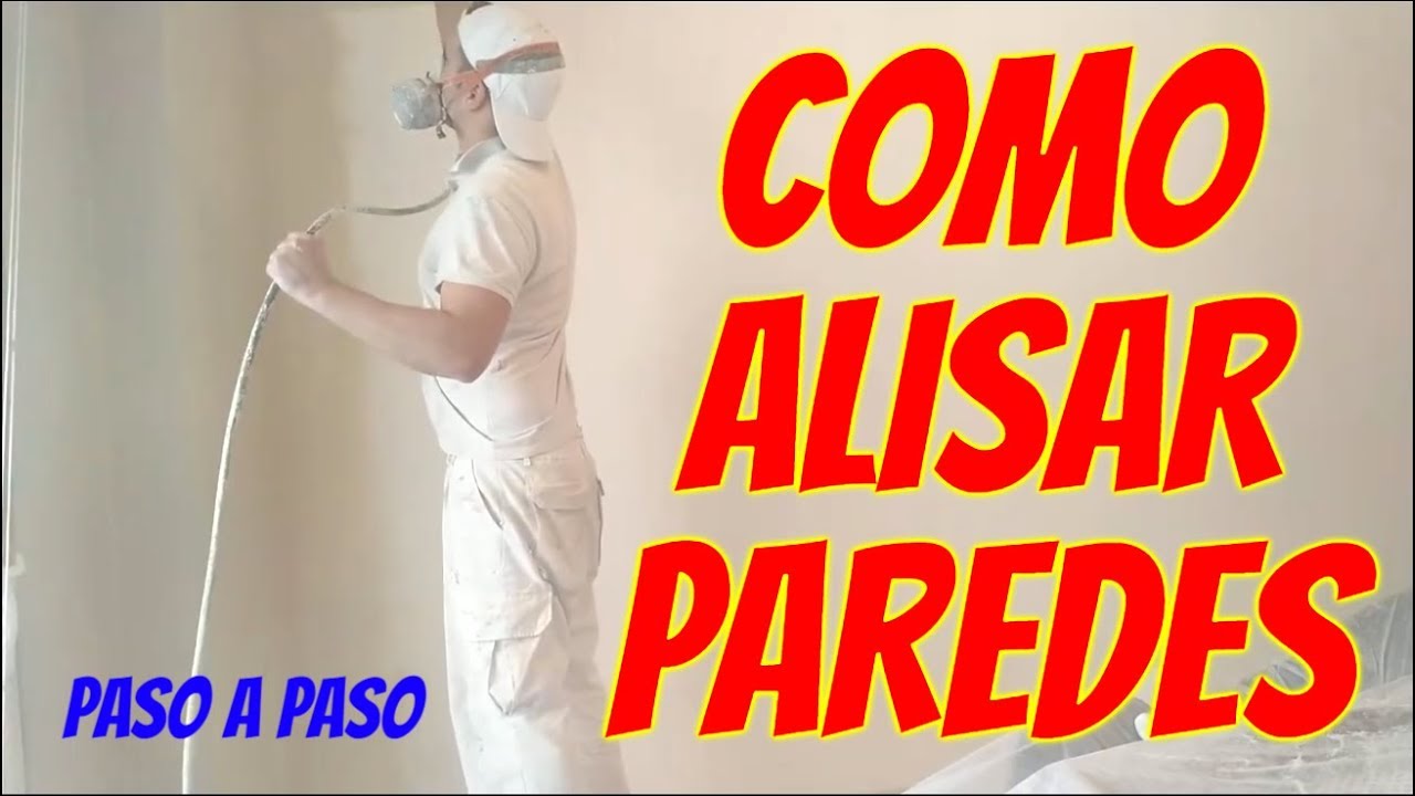 COMO ALISAR Y PINTAR PAREDES Y TECHOS CIELO RASO Y QUITAR GOTELE (3 DE 3) PINTADO CON AIRLESS