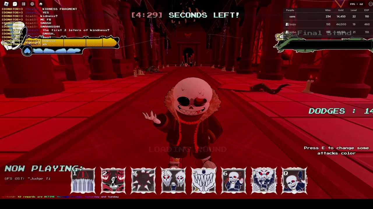 Dominating as edgy sans undertale [Undertale: Final showdown]