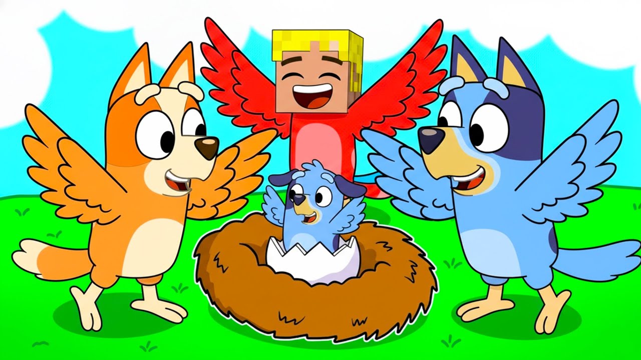 NOS CONVERTIMOS EN UNA FAMILIA DE PÁJAROS CON LA FAMILIA DE BLUEY