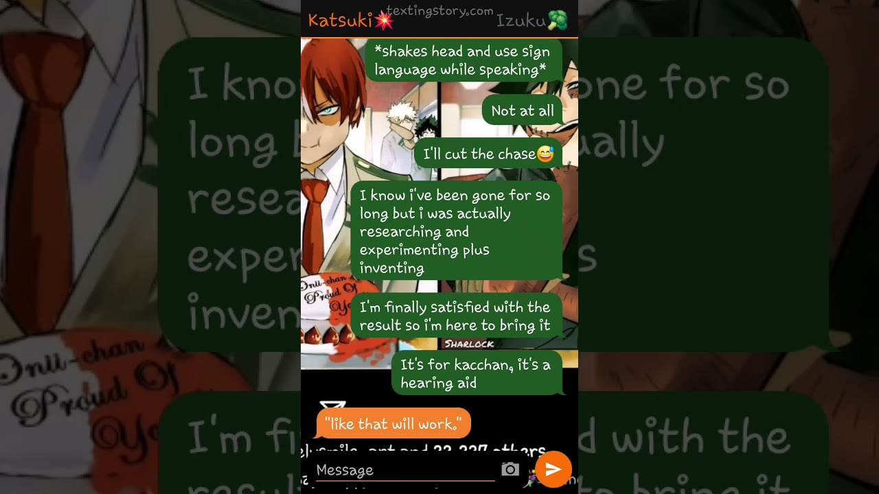 Deaf Bakugou ||BakuDeku/Scientist Deku|| BNHA/MHA Texting Stories