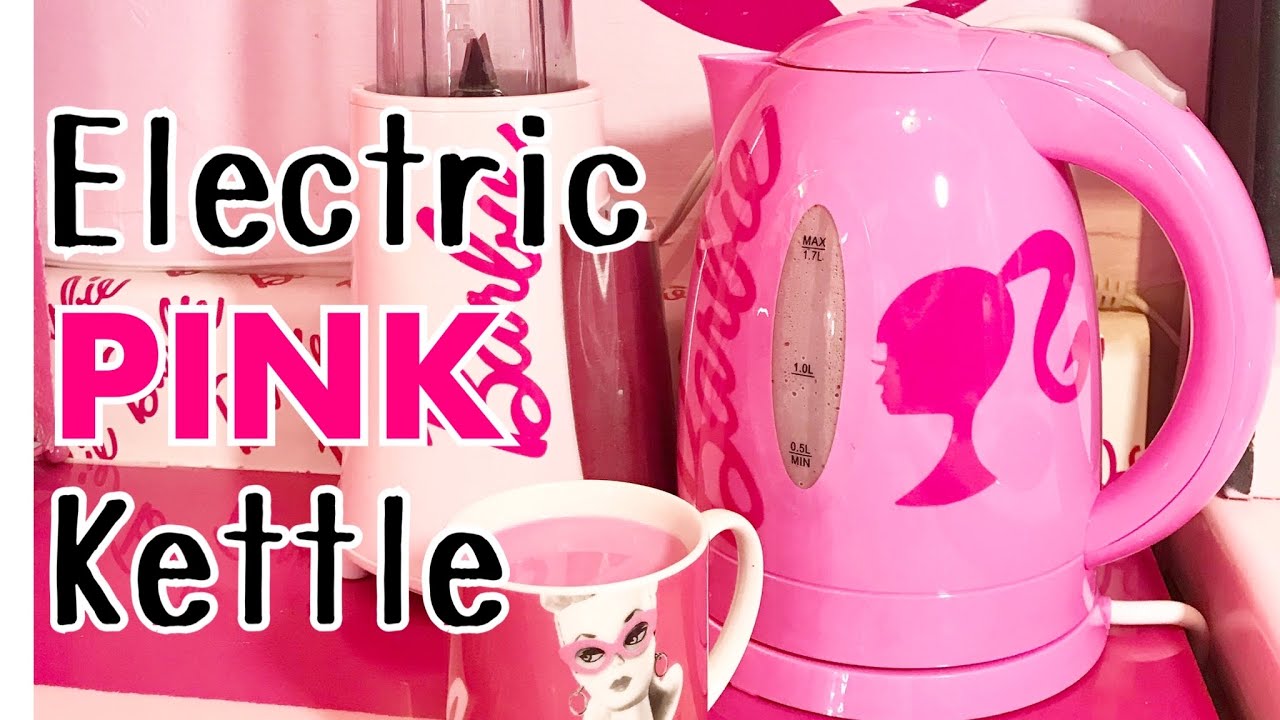 ELECTRIC PINK KETTLE REVIEW! BRUSH UP BARBIE KITCHEN!!