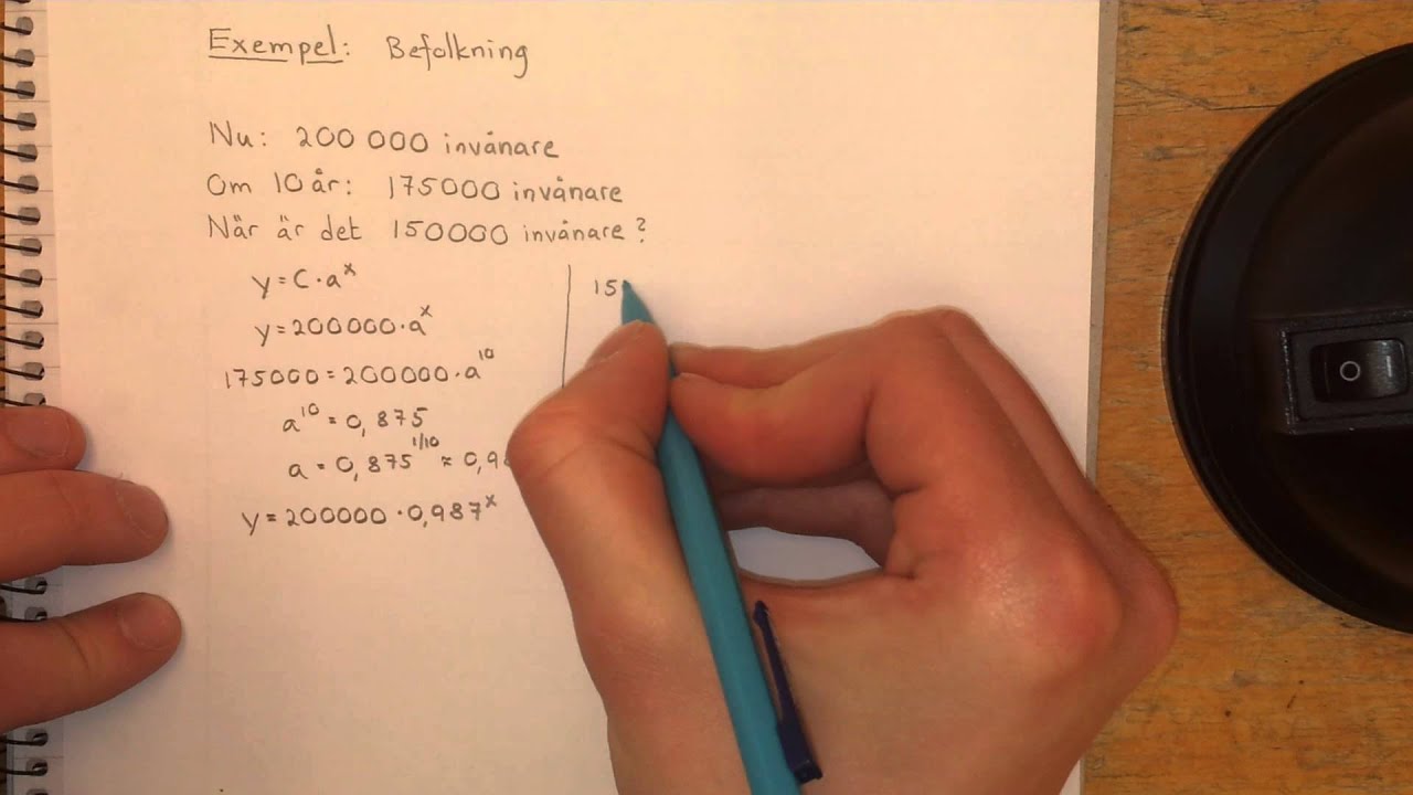 Ma2c Tillämpningar på exponentiell förändring
