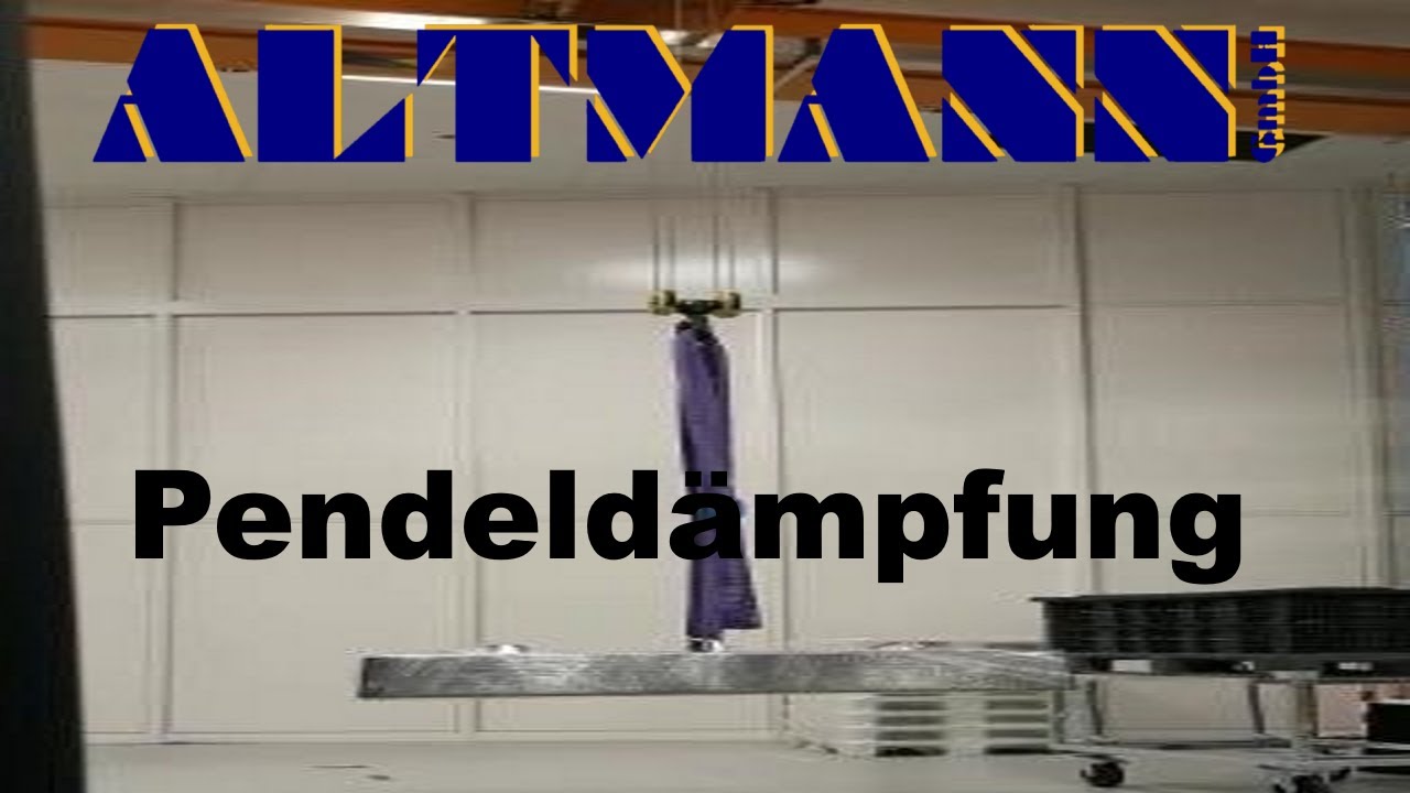 Pendeld&auml;mpfung #maschinenbau #montage #krane #madeingermany #familienbetrieb