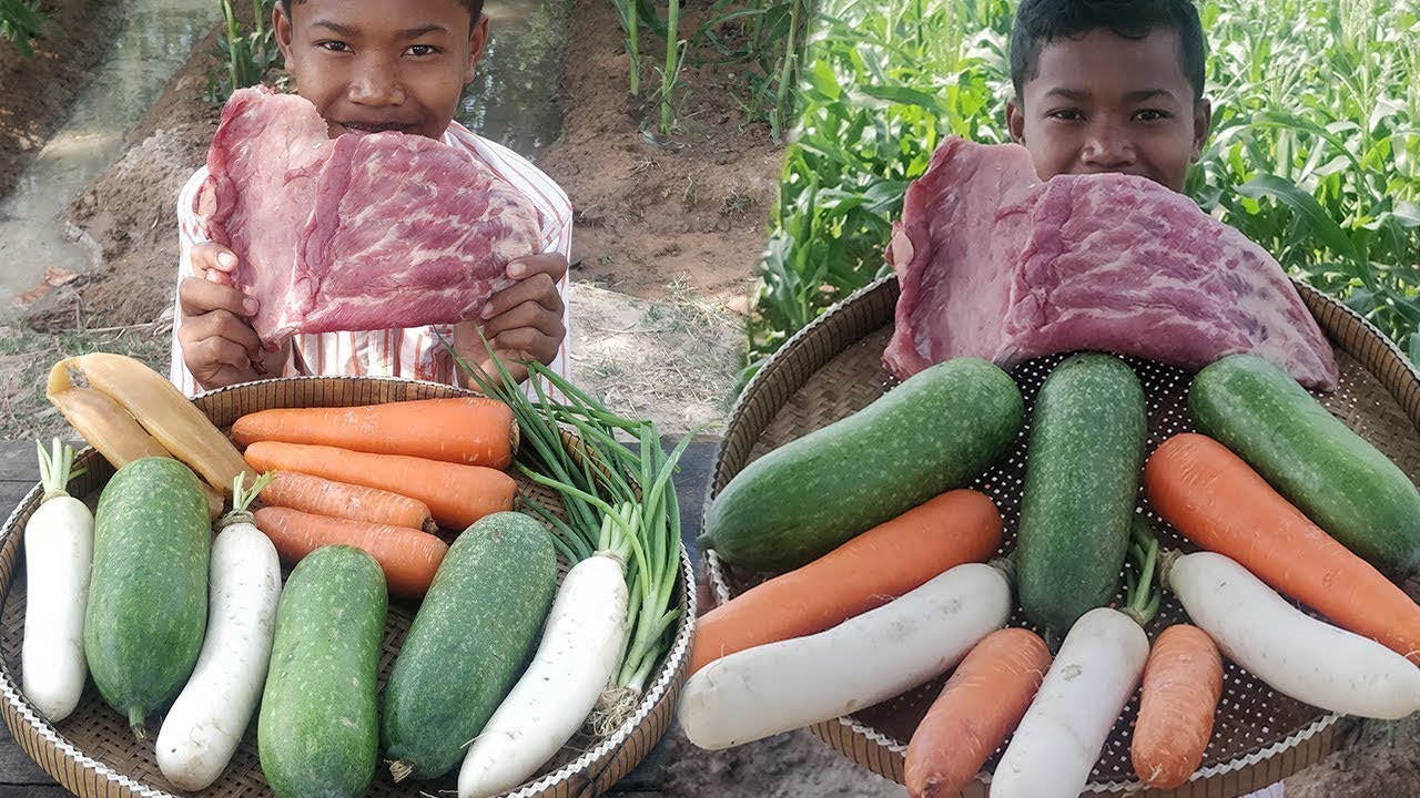 Yummy Pork Rib Soup / Cooking Pork Rib With Vegetable / Kdeb Cooking