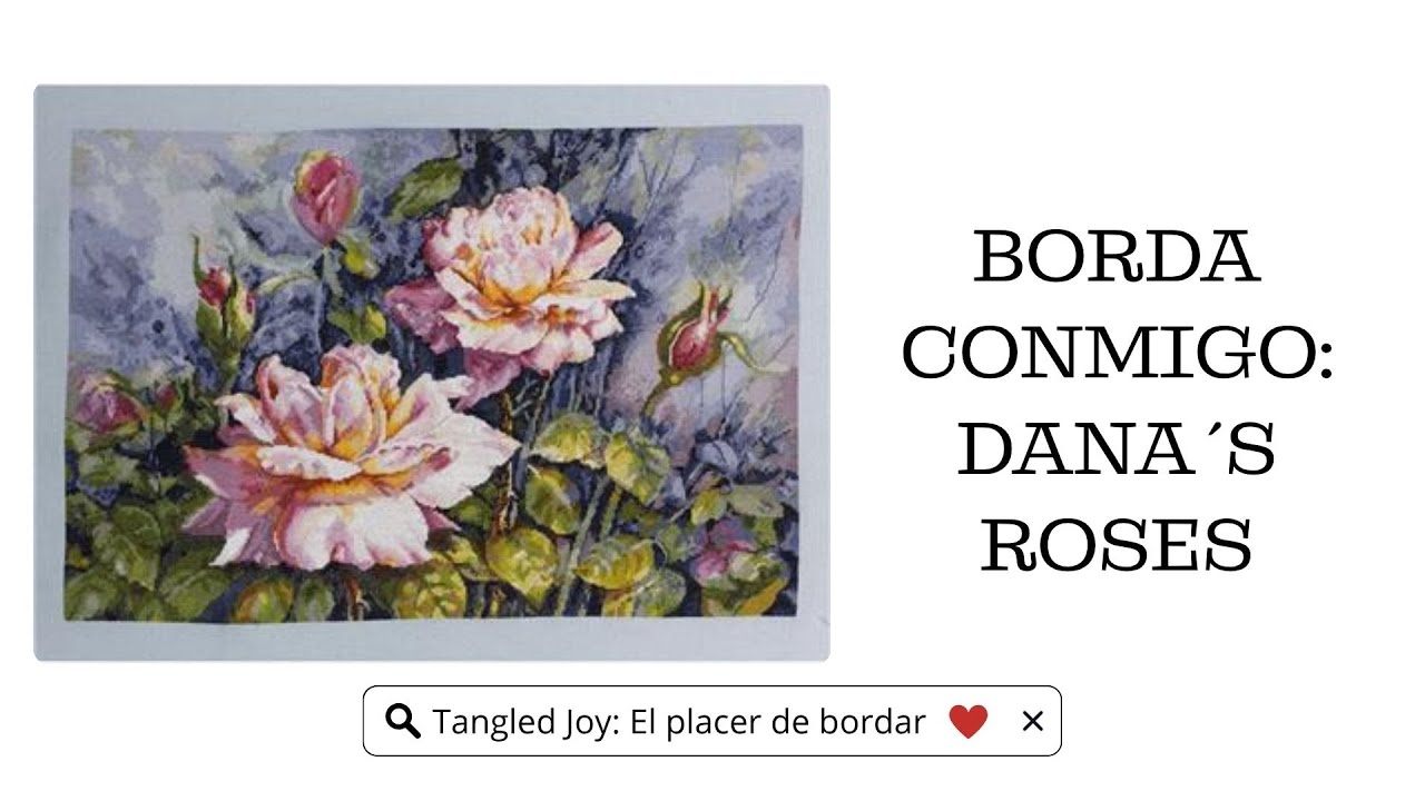 Borda Conmigo: Dana´s Roses en Lino  36 Count