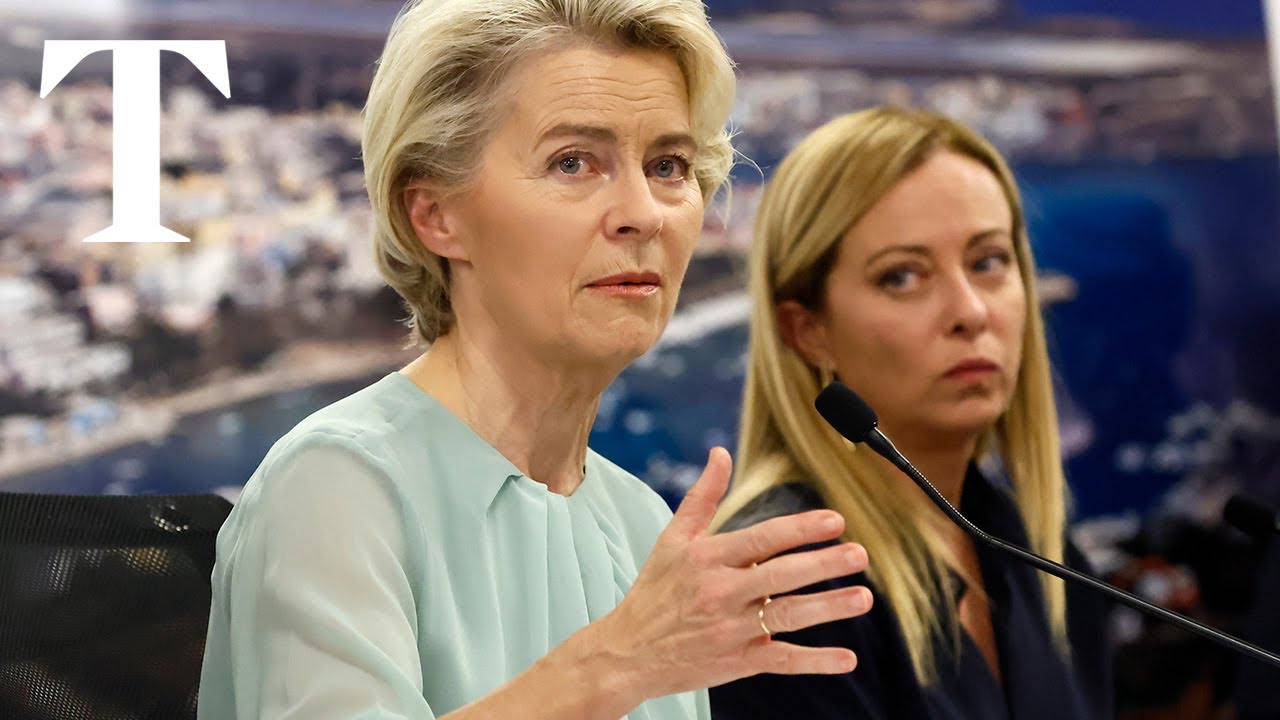 Georgia Meloni and Ursula von der Leyen visit Lampedusa as migrant numbers soar