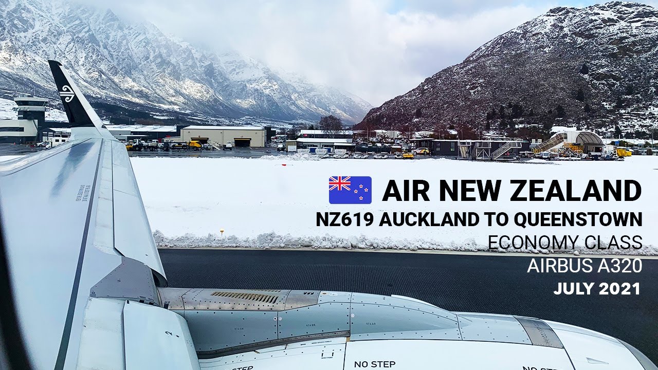 Air New Zealand || NZ619 || Economy Class || Auckland (AKL) - Queenstown (ZQN) || Flight Video