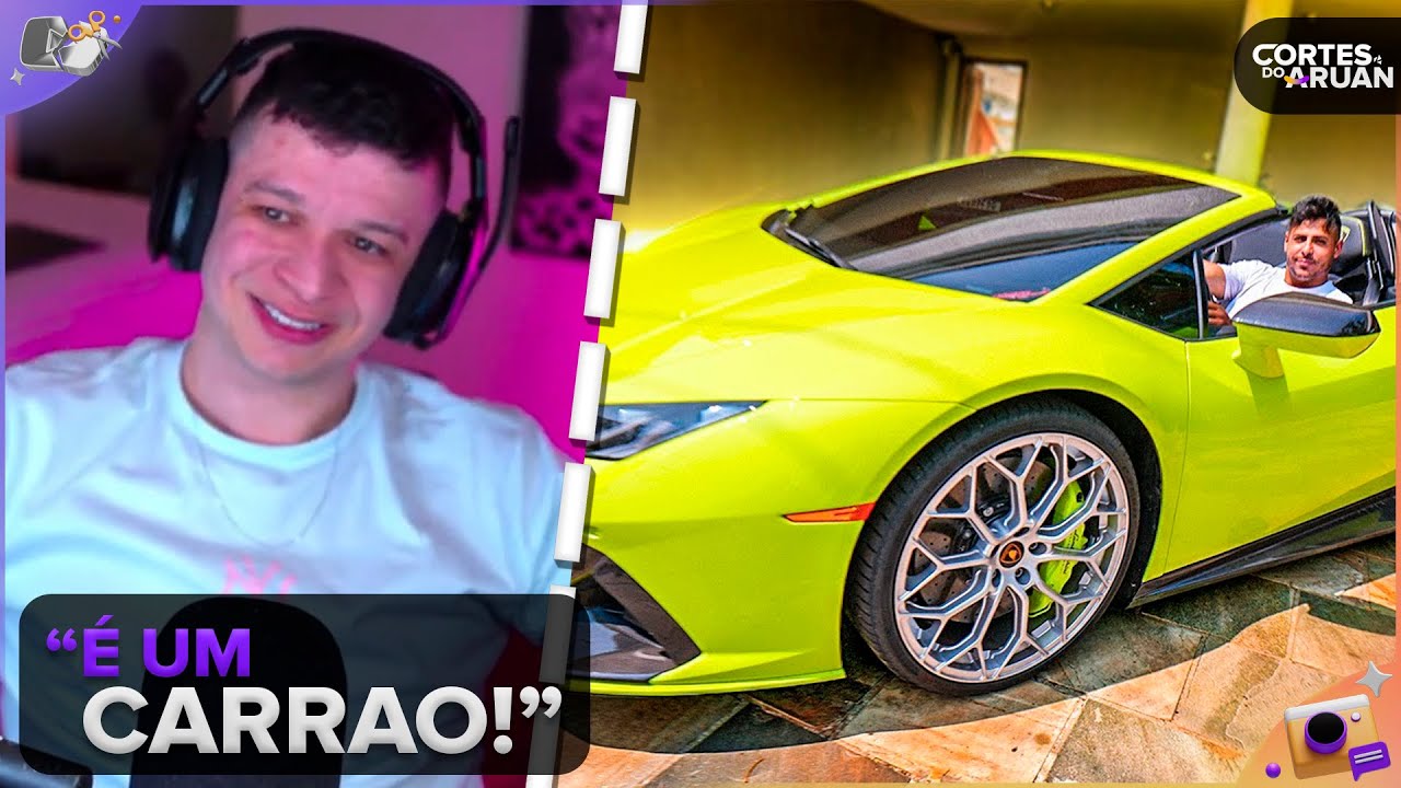 ARUAN REAGE: TEM UMA LAMBORGHINI EVO NA MINHA GARAGEM DE 5.000,000 MILHÕES (RENATO GARCIA)