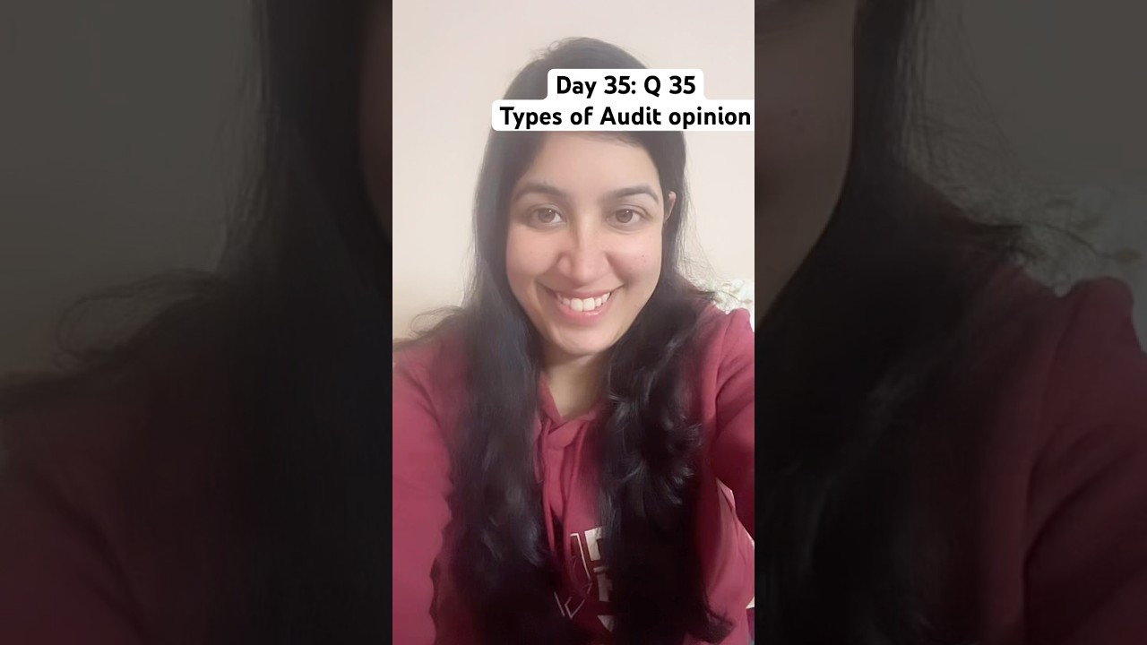 Day 35: Q35| Accounts interview question series |Audit opinion 