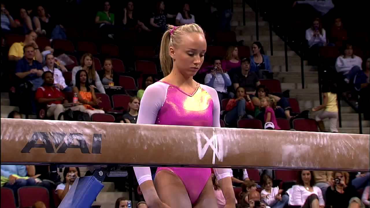 Настя Люкин — бревно — чемпионат Visa 2008 — день 1
