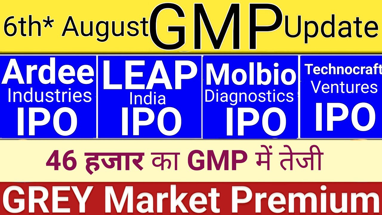 Ardee Industries IPO | Dhoot Transmission IPO | LEAP IPO | Molbio IPO | All IPO GMP Stock Market Tak