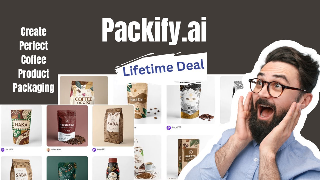Easily Create Perfect Coffee Product Packaging, Photography, and Display with Packify AI
