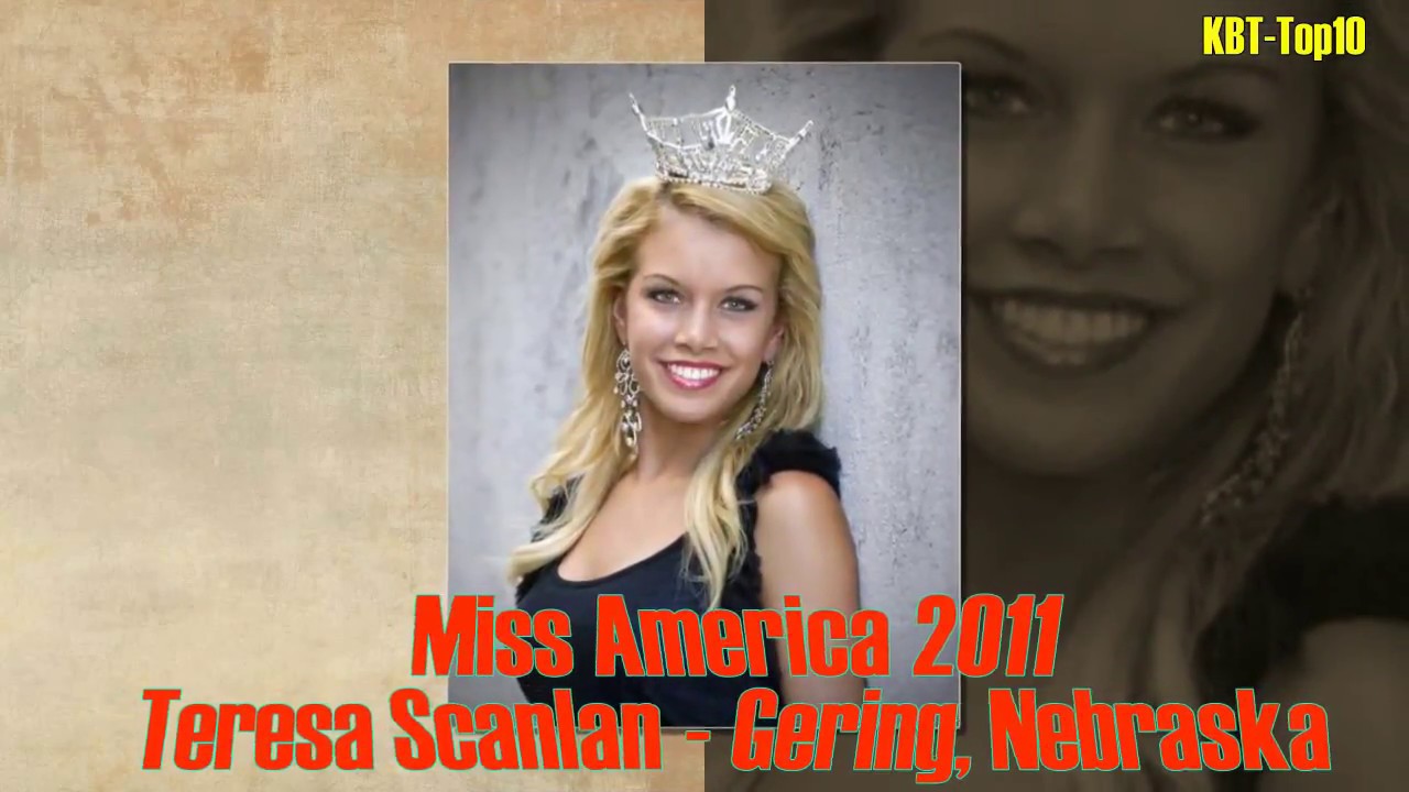Miss America winners of the year