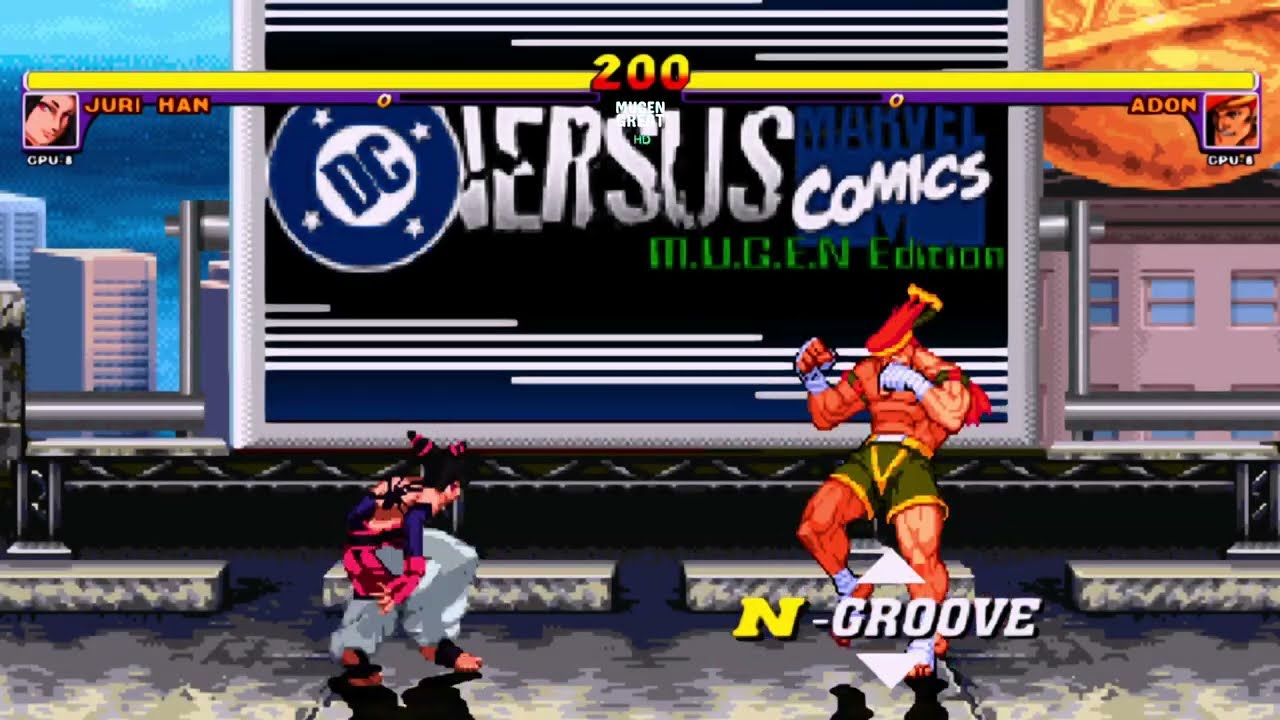 [Mugen GAME] HD Yuri Han Vs Adon