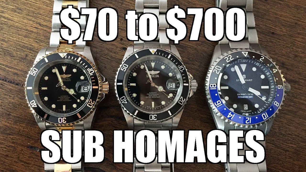 $70 to $700 Sub Homages: Invicta to Steinhart - What Do You Get For The Money? - Perth WAtch #264