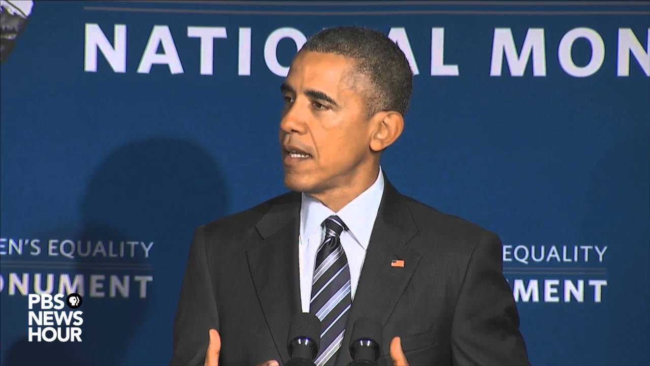 President Obama designates women's equality monument