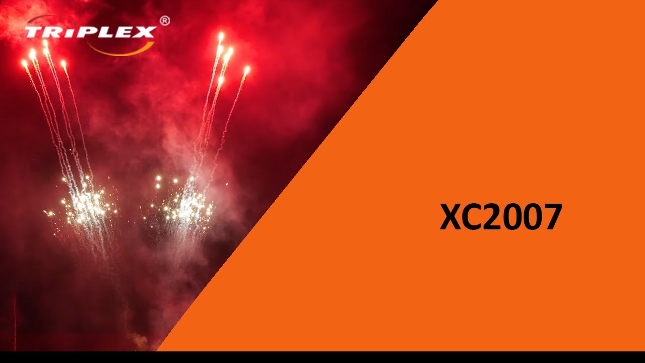FAJERWERKI XC2007 SINGLE SHOT 1.2&Prime; F2 TRIPLEX FIREWORKS