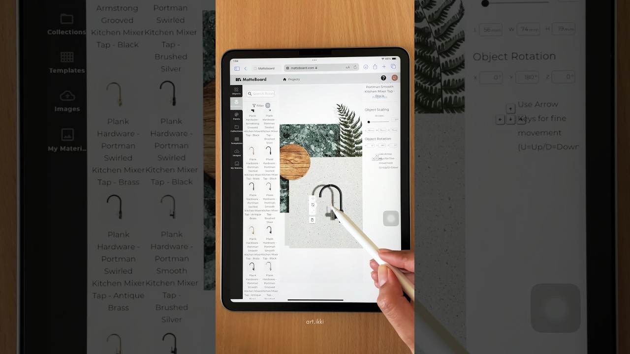 How to create interior mood board in 5mins using Matto Board #interiordesign #interiordesigner #arch