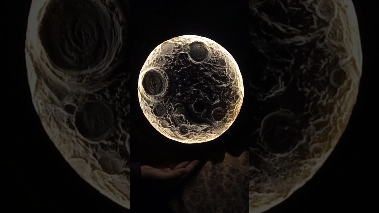 Diy MOON LAMP ✨😍 must watch ❤️#art #shorts #moonlight #moonlamp #viral