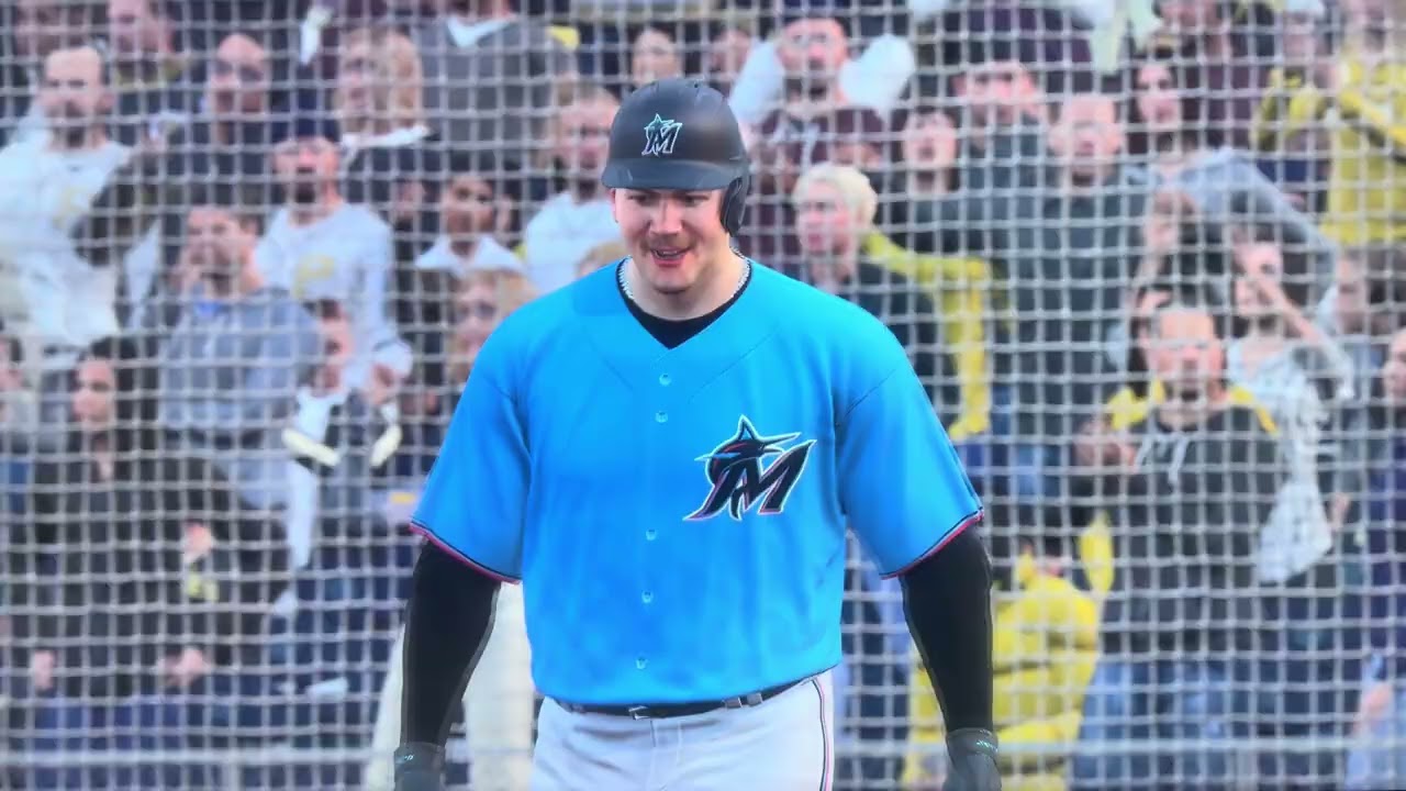 Marlins vs Pirates MLB the show 24 full game 1 Inning game ￼￼