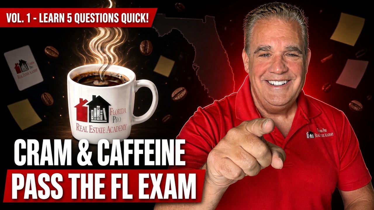 Cram & Caffeine Series: Don't Fail Your Florida Real Estate Exam: 5 Practice Questions