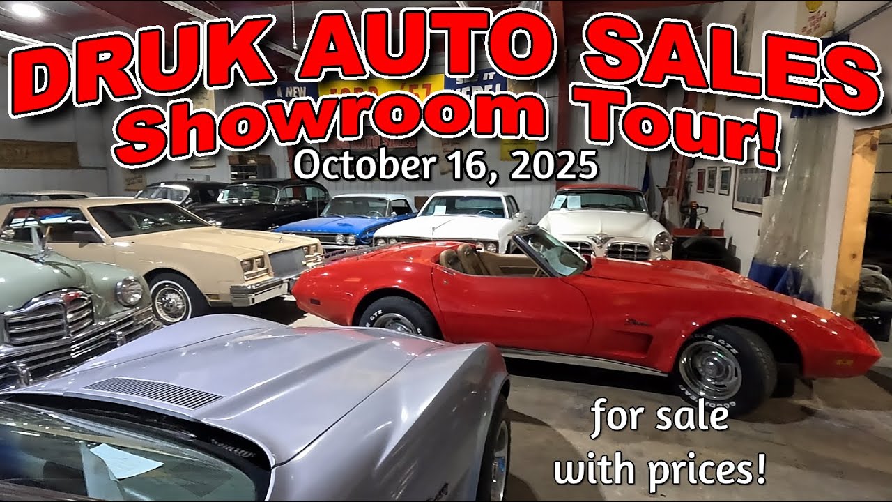 КЛАССИЧЕСКИЕ АВТОМОБИЛИ НА ПРОДАЖУ!! Druk Auto Sales 10 16 2025 - маслкары - классические автомоб...