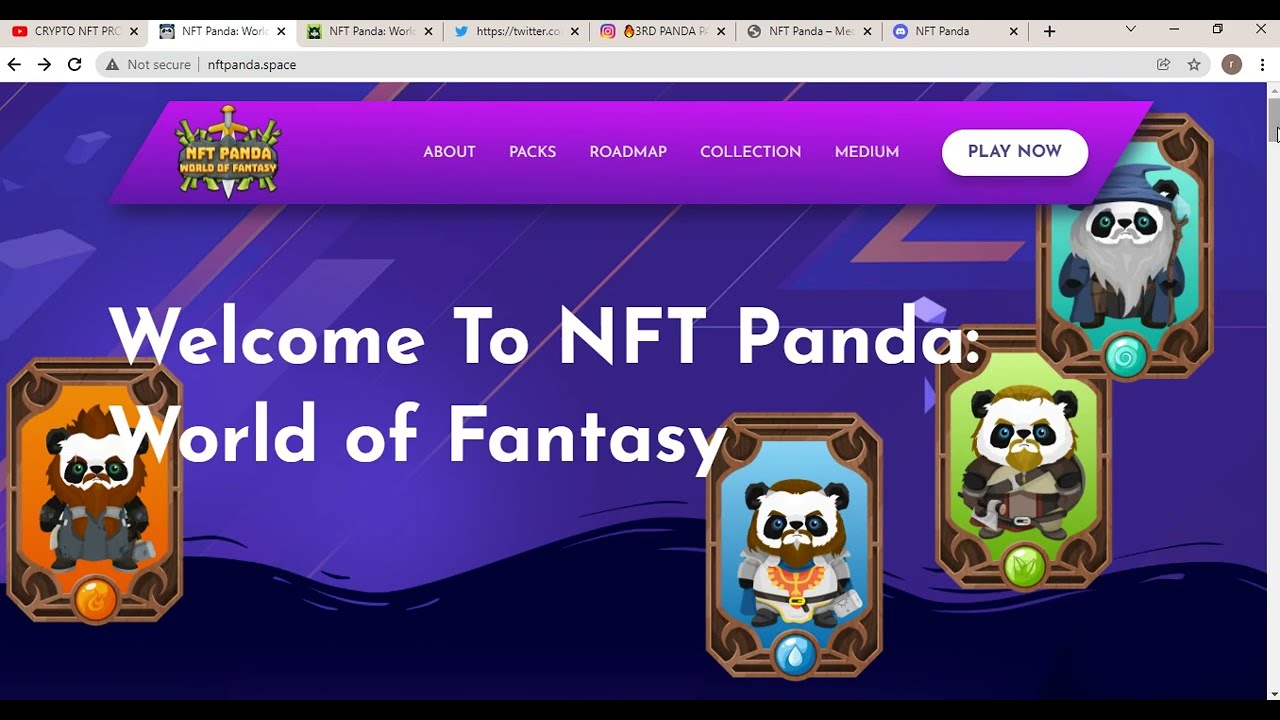 NFT PANDA WORLD OF FANTASY NET GAMING PLATEFORM | PLAY GAME TO EARN |