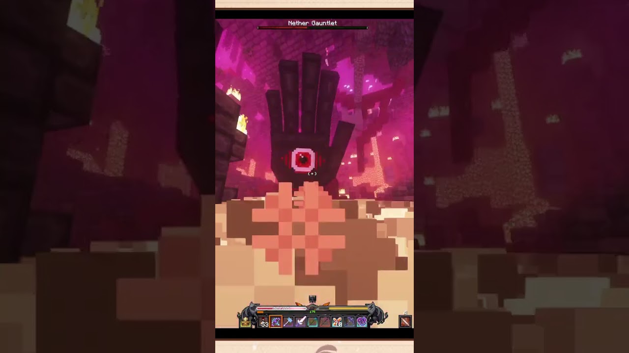 NETHER GAUNLET KILLED by Sapphire armor in prominence 2 hasturian era | #minecraft #prominence2