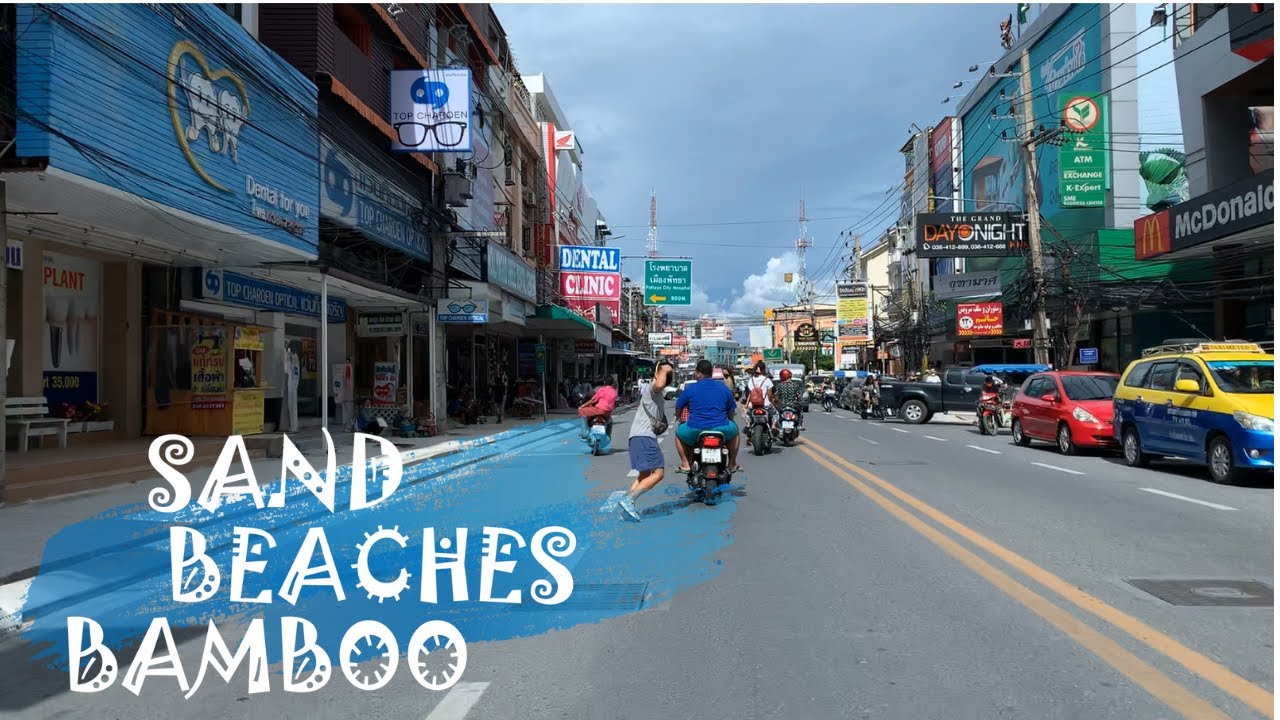 PATTAYA 3RD ROAD & WALKING STREET – Bike Ride Around Thailand – Episode 5