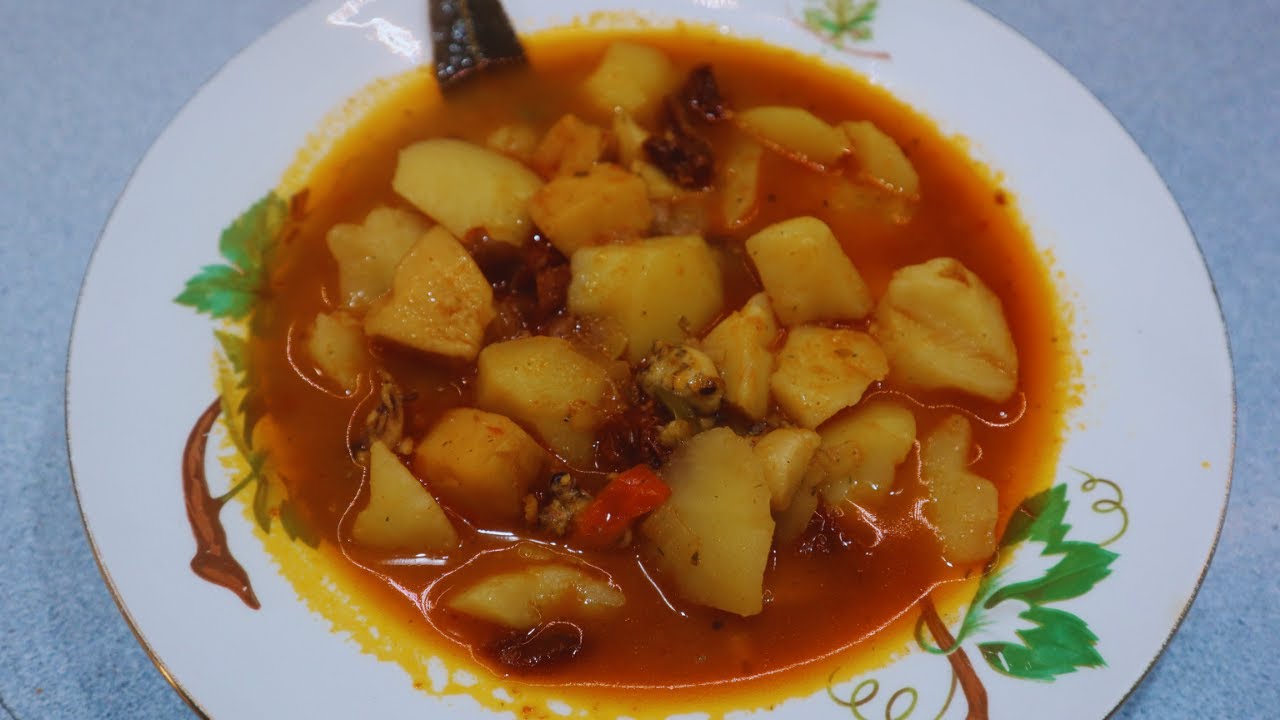 Una RECETA de mi FAMILIA | PATATAS con CALDO de PESCADO 🦑