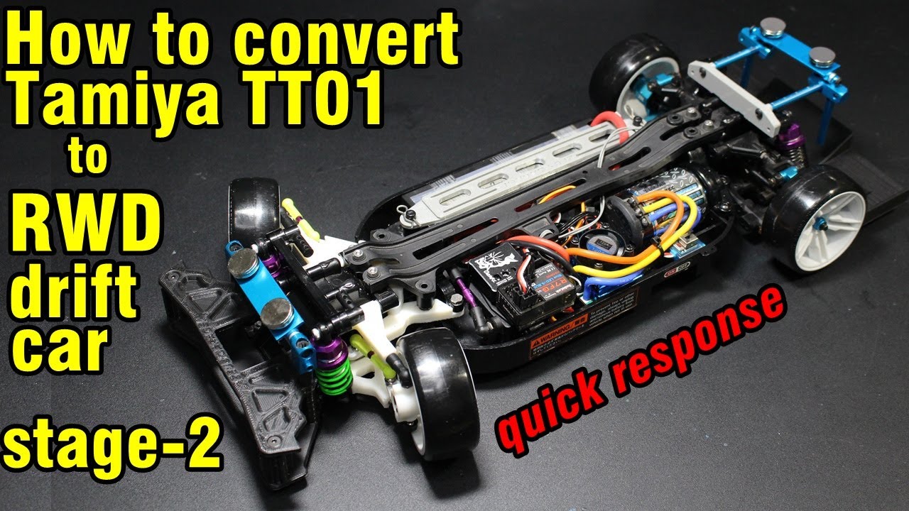 How to convert TT01 to RWD drift car-stage 2(TT01 후륜드리프트카 개조)