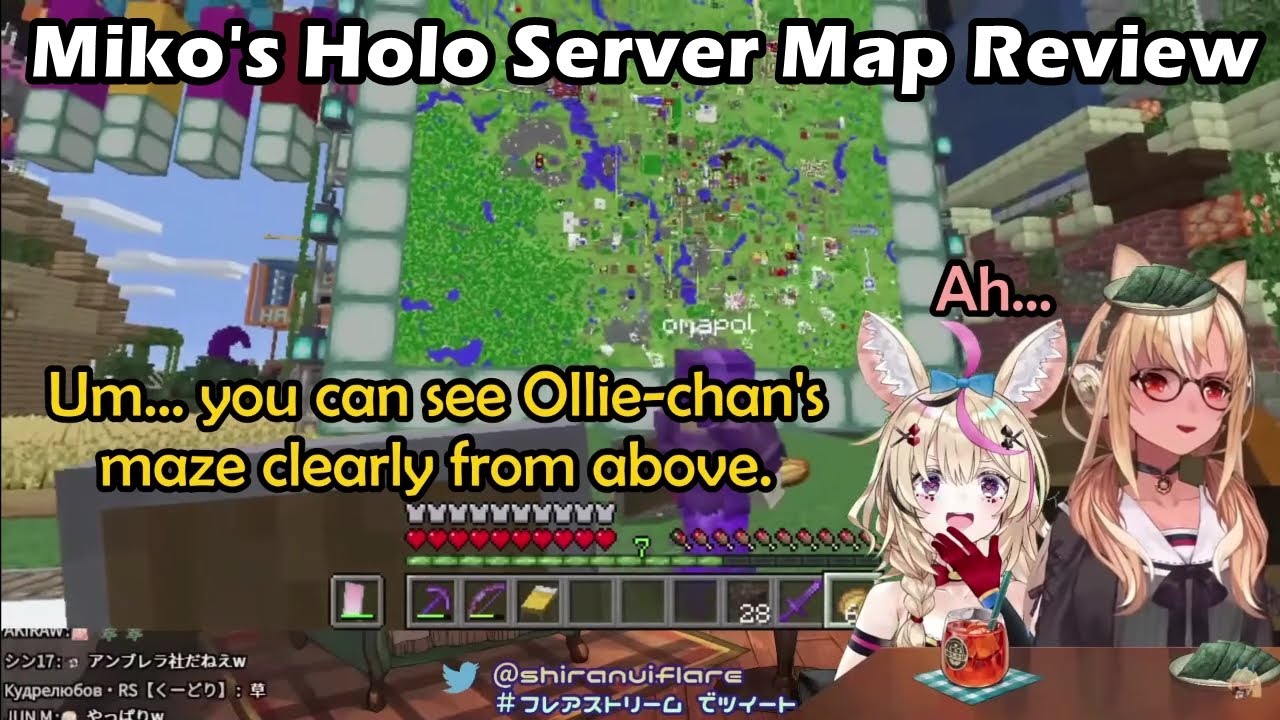 Flare Tells Polka That Miko's Map Leaks Something That Shouldn't Be Leaked【Hololive English Sub】