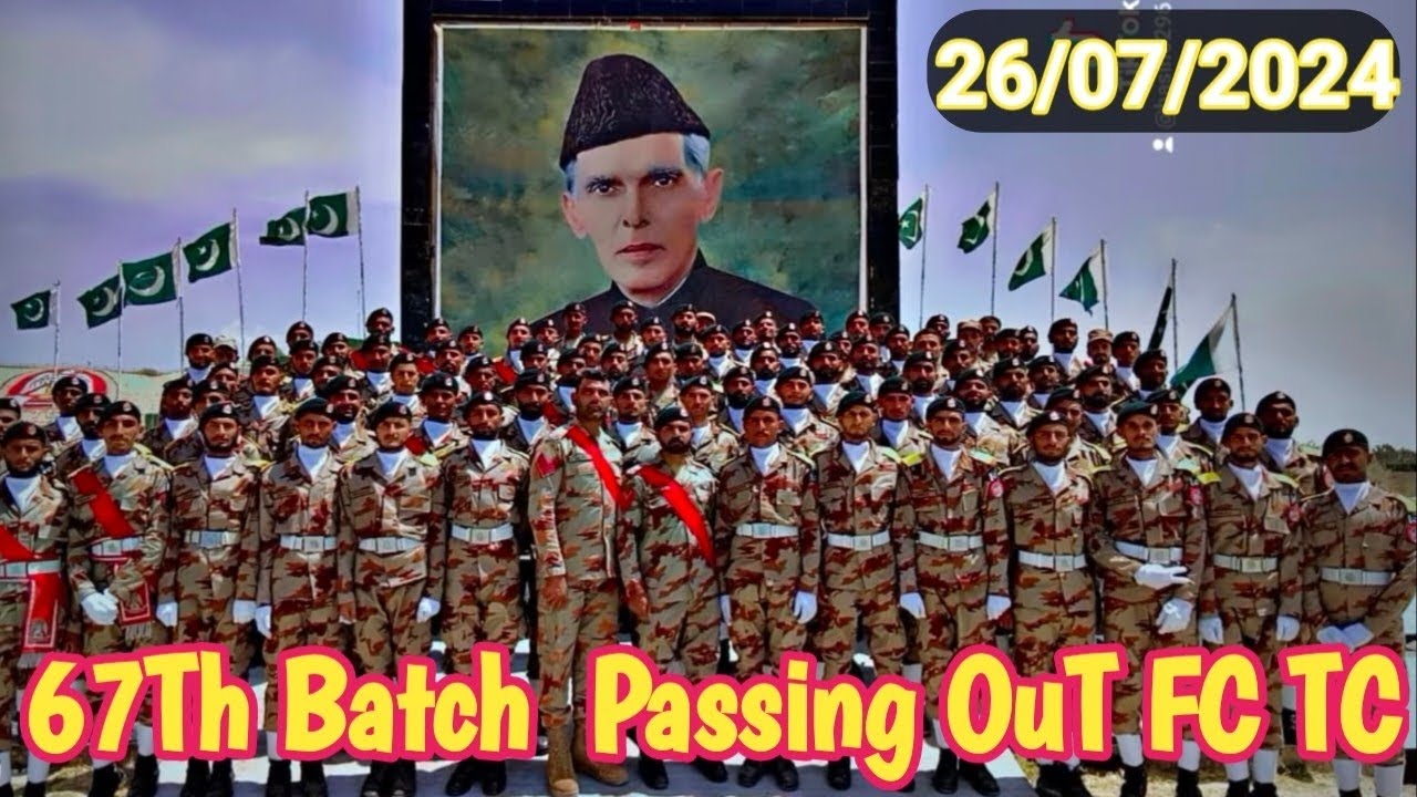 67Batch Passing OuT Parade  FC Balochistan North TC TC Loralai  Center  26/07/2024