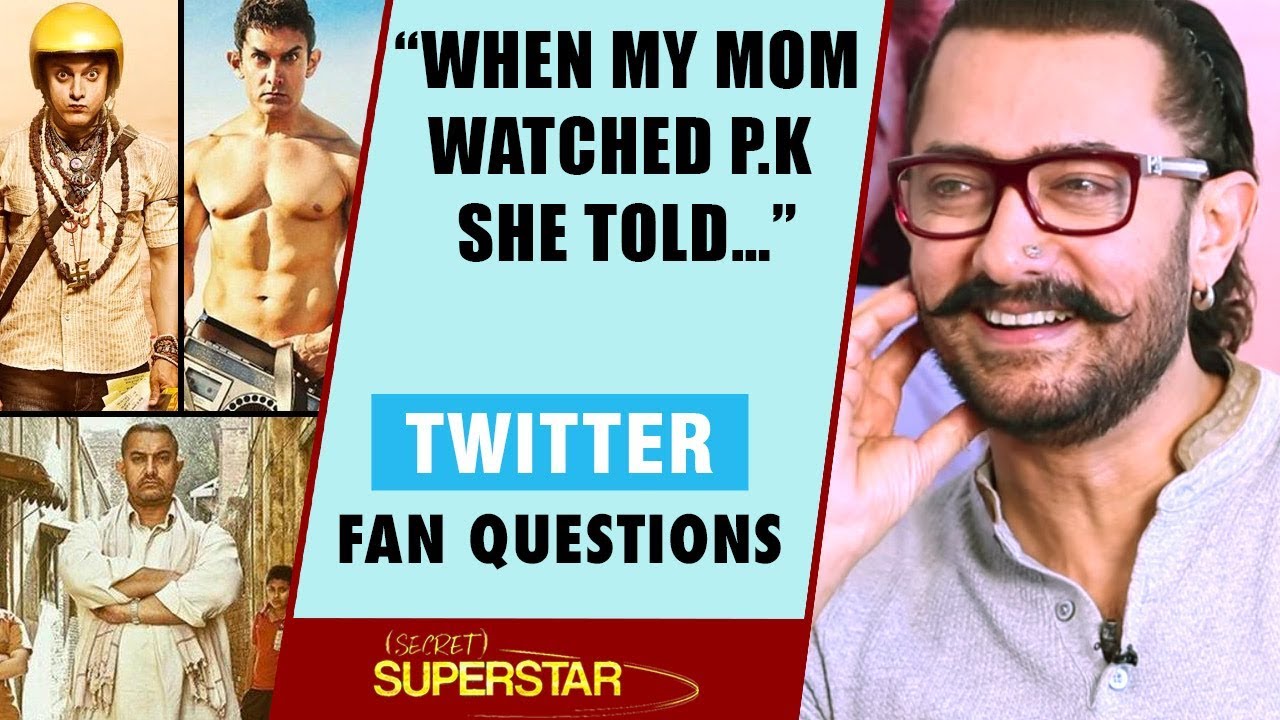 “When My Mom Watched P.K She Told…”: Aamir Khan | Secret Superstar | Twitter Fan Questions