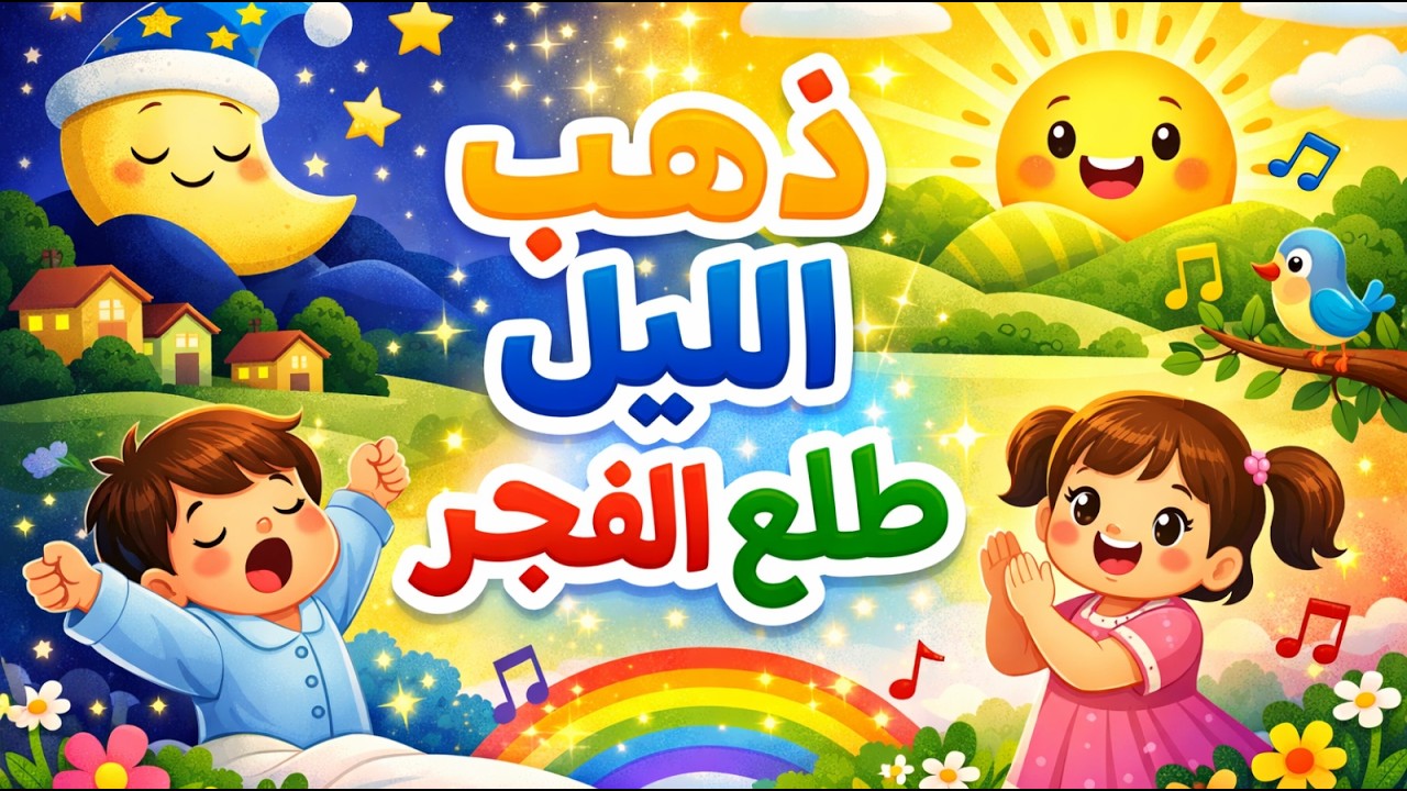 ذهب الليل طلع الفجر – أغنية عربية للأطفال 🌅🎶