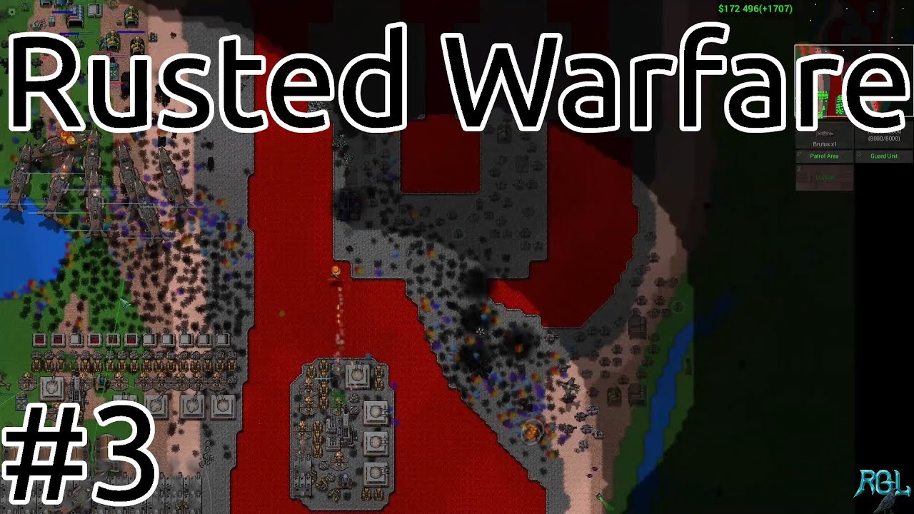 Rusted Warfare - 1v9 Very Hard AI - Gameplay/Longplay