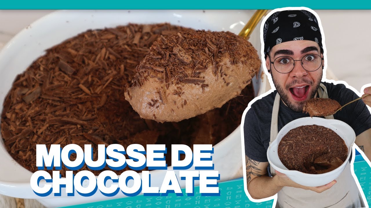 SOBREMESA FÁCIL PRA SURPREENDER | MOUSSE DE CHOCOLATE COM APENAS 3 INGREDIENTES